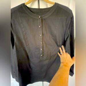 Talbots 1X Tuxedo Style Tunic